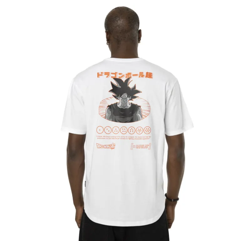 T-shirt Blanc Dragon Ball Super Goku Homme - Capslab