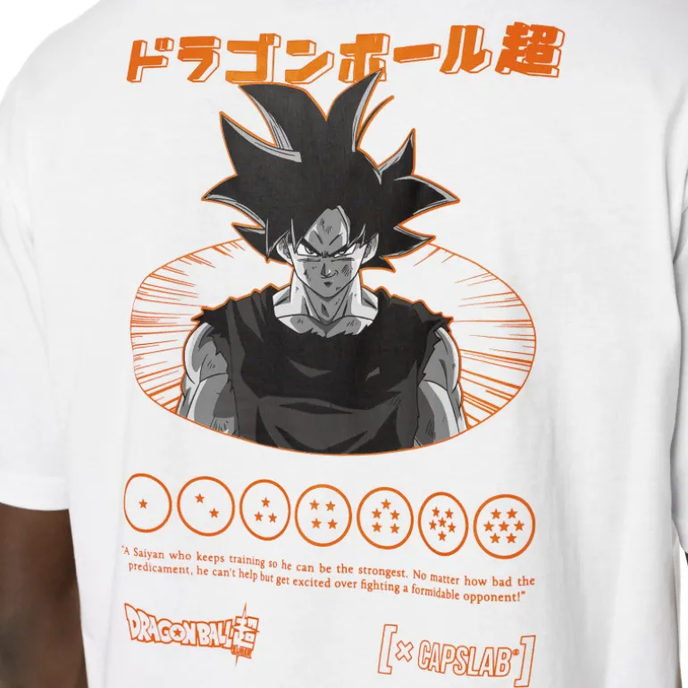 T-shirt Blanc Dragon Ball Super Goku Homme - Capslab