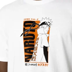 T-shirt Blanc Naruto Shippuden Homme coupe Relaxed fit Capslab
