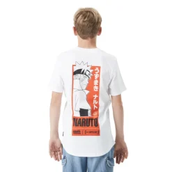T-shirt Blanc Naruto Shippuden Garcon coupe Oversize - Capslab