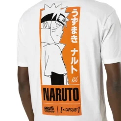 T-shirt Blanc Naruto Shippuden Homme coupe Relaxed fit Capslab