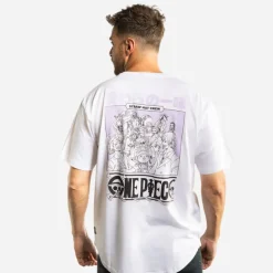 T-shirt Blanc One Piece homme coupe Oversize Capslab