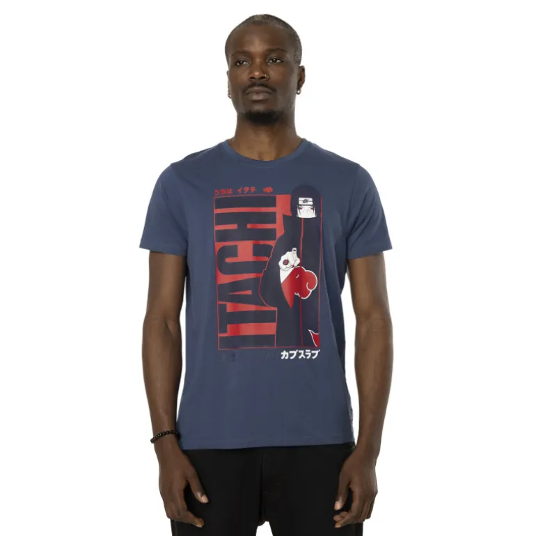 T-shirt Bleu Naruto Shippuden Itachi Homme coupe Regular Capslab