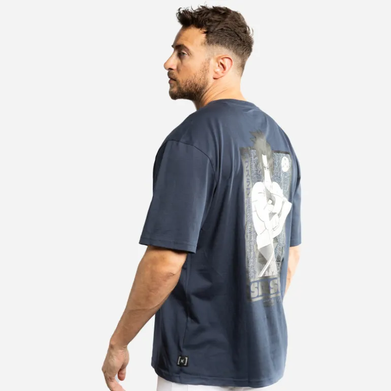 T-shirt Bleu Naruto Shippuden Sasuke homme coupe Relaxed fit Capslab