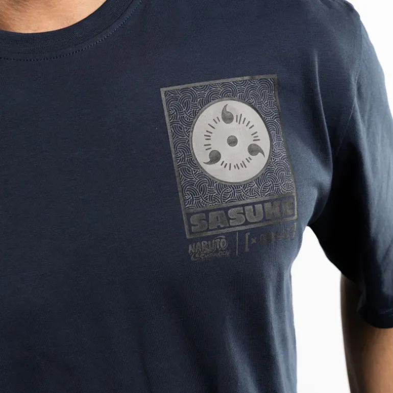 T-shirt Bleu Naruto Shippuden Sasuke homme coupe Relaxed fit Capslab