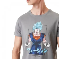 T-shirt Dragon Ball Super Vegetto Homme Gris Capslab