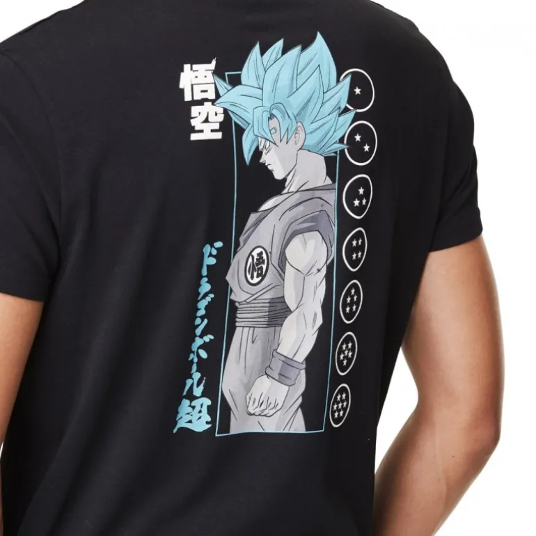 T-shirt Dragon Ball Super Goku Homme Noir Capslab