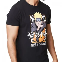 T-shirt Naruto Shippuden Homme Noir Capslab