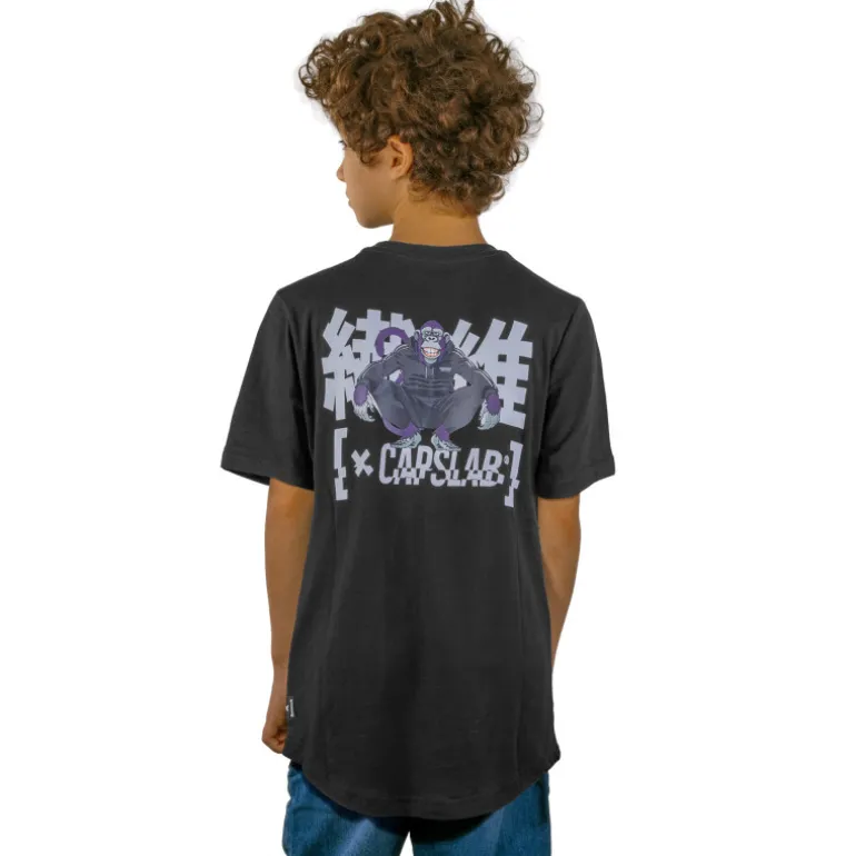 T-shirt Noir garcon coupe OversizeMonkey Business Capslab