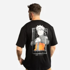 T-shirt Noir Naruto Shippuden homme coupe Relaxed fit Capslab