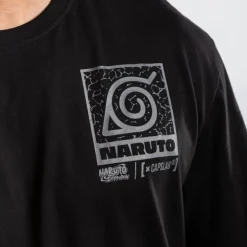 T-shirt Noir Naruto Shippuden homme coupe Relaxed fit Capslab