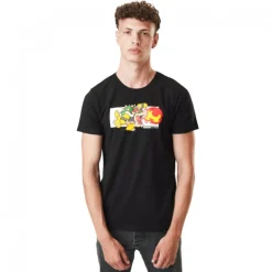 T-shirt Super Mario Bowser Homme Noir Capslab