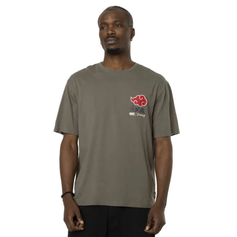 T-shirt Vert Naruto Shippuden Homme coupe Relaxed fit Capslab