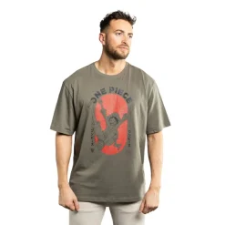 T-shirt Vert One Piece Luffy homme coupe Relaxed fit Capslab